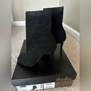 Charles by Charles David Ankle Bootie with Peep-Toe